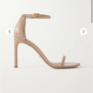 Stuart Weitzman Nude With Ankle Strap Heels | 11.5